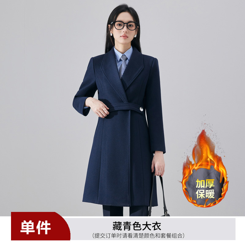 Waist slimming woolen coat for women in autumn and winter 2025, new simple and capable temperament, goddess style medium long coat Waist slimming woolen coat for women in autumn and winter 2025, new simple and capable temperament, goddess style medium long coat