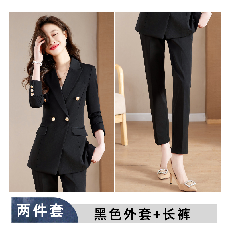 Detachable cotton jacket for women's autumn and winter, simple and capable temperament, commuting professional formal suit two-piece set Detachable cotton jacket for women's autumn and winter, simple and capable temperament, commuting professional formal suit two-piece set