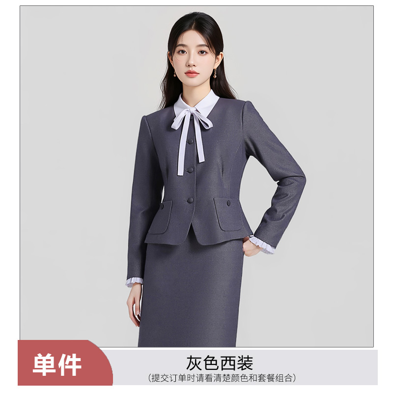 Temperament round neck professional suit set for women in autumn 2025, new fashionable and simple commuting formal work clothes Temperament round neck professional suit set for women in autumn 2025, new fashionable and simple commuting formal work clothes