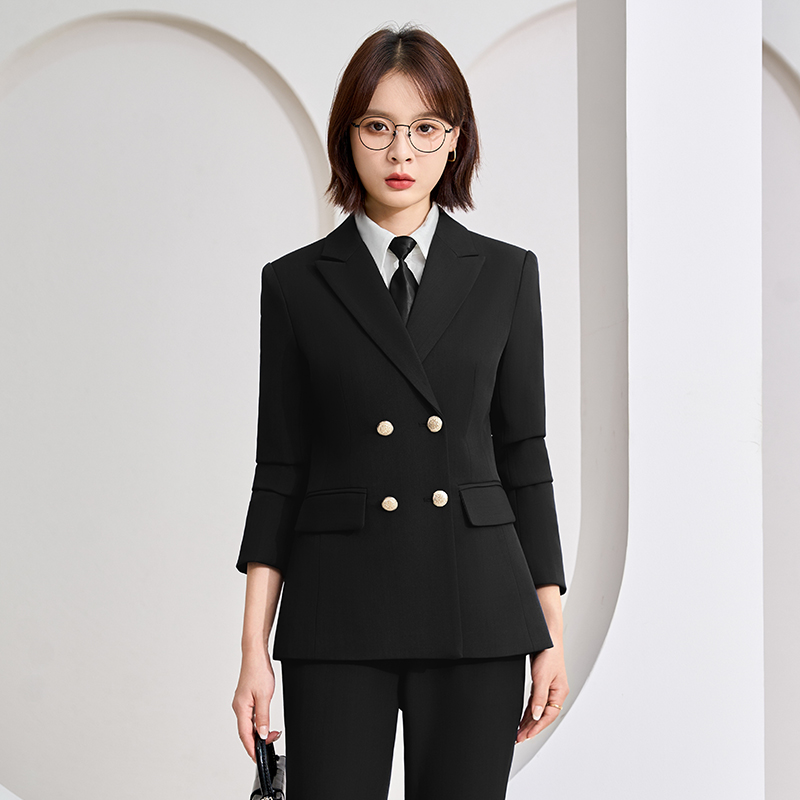 Autumn new high-end double breasted suit set for women, 2025 simple and capable temperament, female CEO professional suit Autumn new high-end double breasted suit set for women, 2025 simple and capable temperament, female CEO professional suit