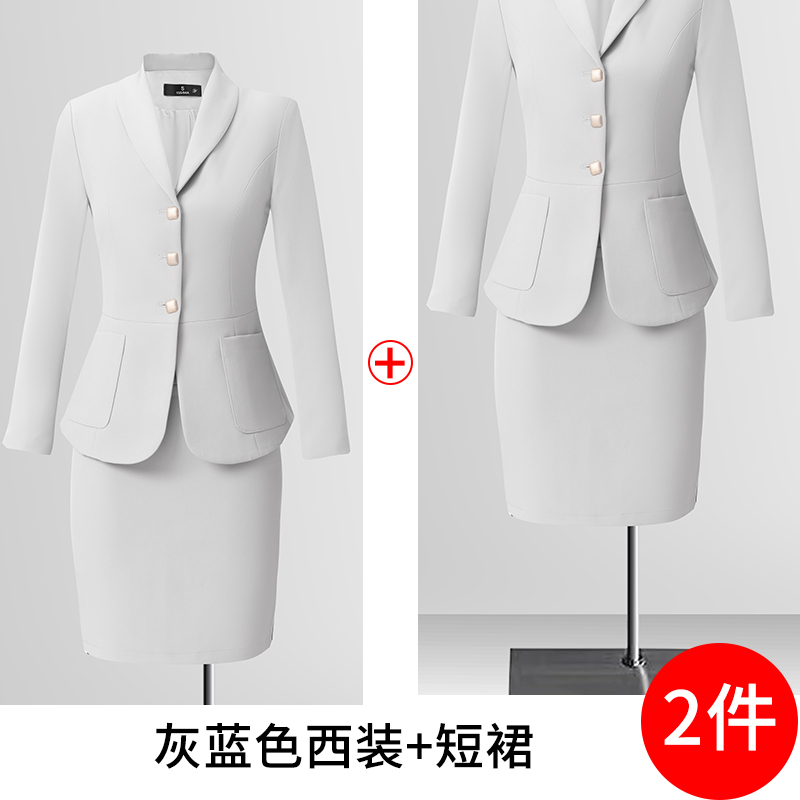 High end single breasted suit set for women 2025 early autumn new slim fit and slimming temperament goddess style commuter suit High end single breasted suit set for women 2025 early autumn new slim fit and slimming temperament goddess style commuter suit