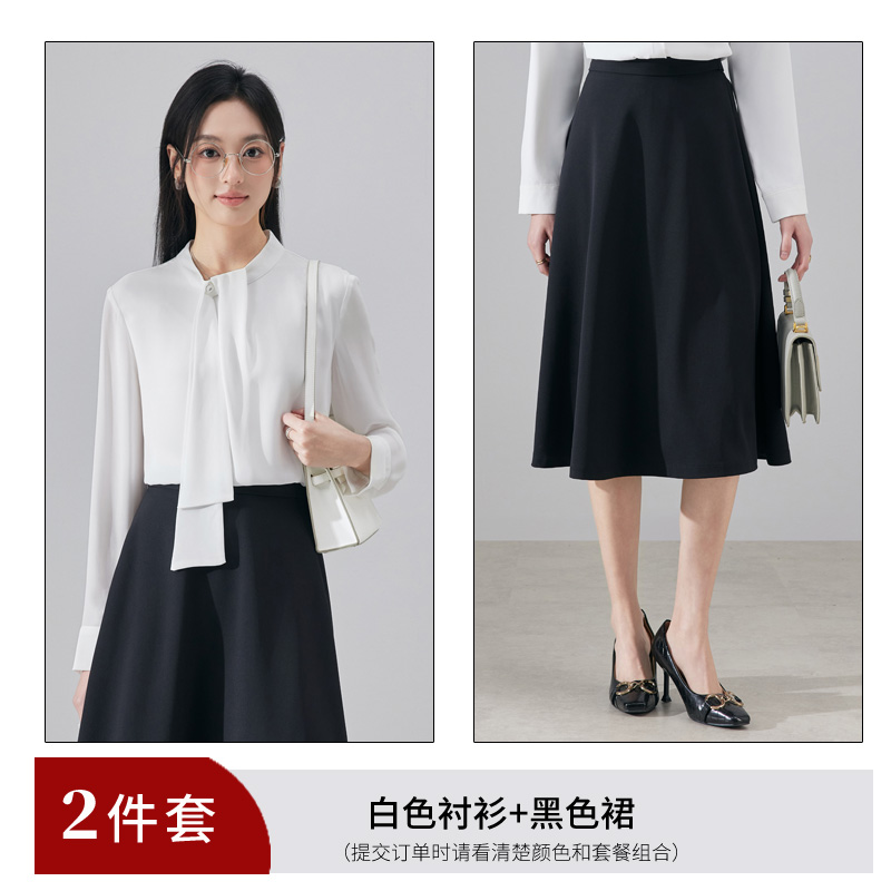 Fashionable Western style ribbon shirt, women's 2025 autumn outfit, new simple temperament OL casual versatile shirt dress Fashionable Western style ribbon shirt, women's 2025 autumn outfit, new simple temperament OL casual versatile shirt dress