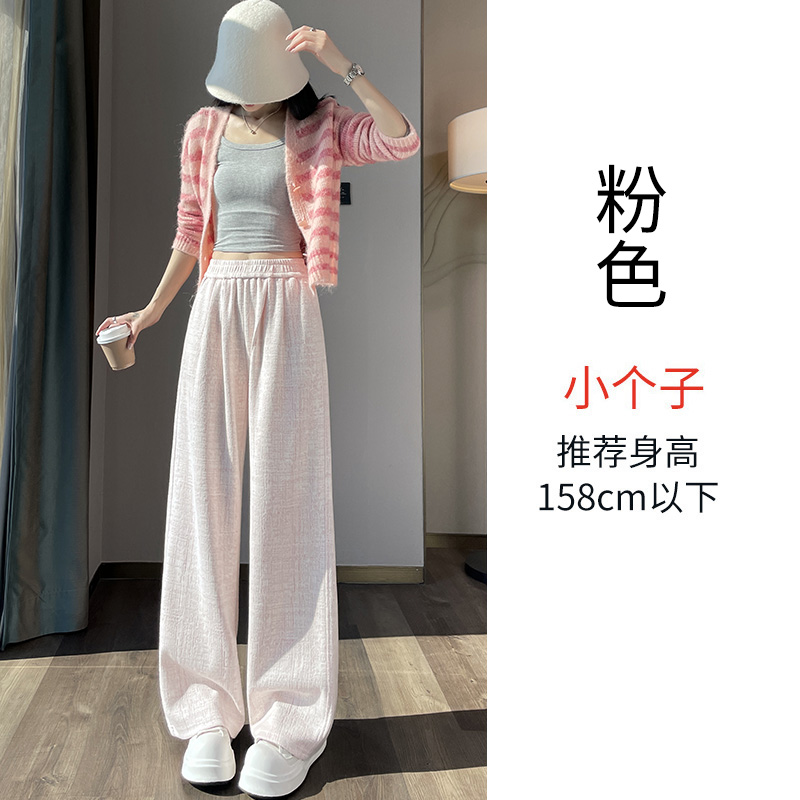 2025 Velvet Thickened Warm Wide Leg Pants for Women in Autumn and Winter, Fashionable, Simple, Elegant, Casual, Versatile, Commuting, Elastic Pants 2025 Velvet Thickened Warm Wide Leg Pants for Women in Autumn and Winter, Fashionable, Simple, Elegant, Casual, Versatile, Commuting, Elastic Pants