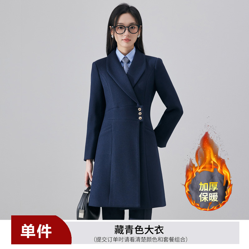 Thickened and warm medium to long woolen coat for women in autumn and winter of 2025, with a simple and capable temperament, suitable for commuting and work Thickened and warm medium to long woolen coat for women in autumn and winter of 2025, with a simple and capable temperament, suitable for commuting and work