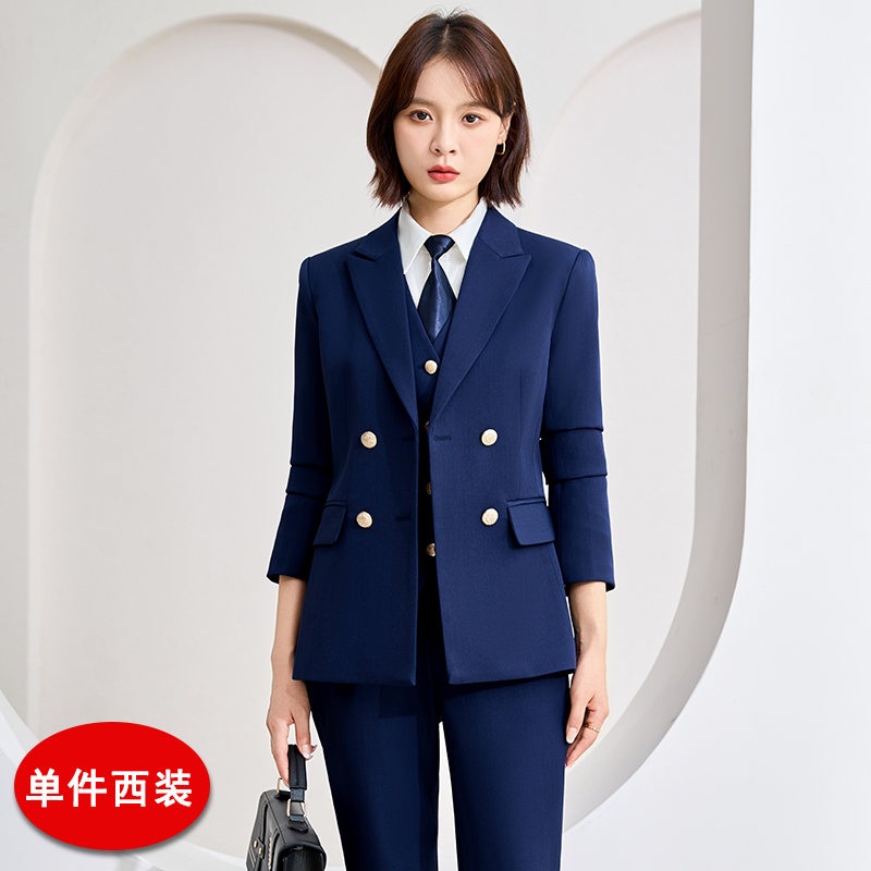Autumn new high-end double breasted suit set for women, 2025 simple and capable temperament, female CEO professional suit Autumn new high-end double breasted suit set for women, 2025 simple and capable temperament, female CEO professional suit
