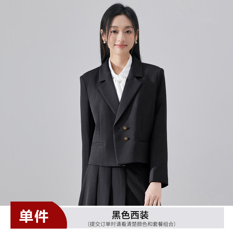 Short style suit for women in early autumn 2025, fashionable and simple temperament, goddess style commuting professional long sleeved suit Short style suit for women in early autumn 2025, fashionable and simple temperament, goddess style commuting professional long sleeved suit