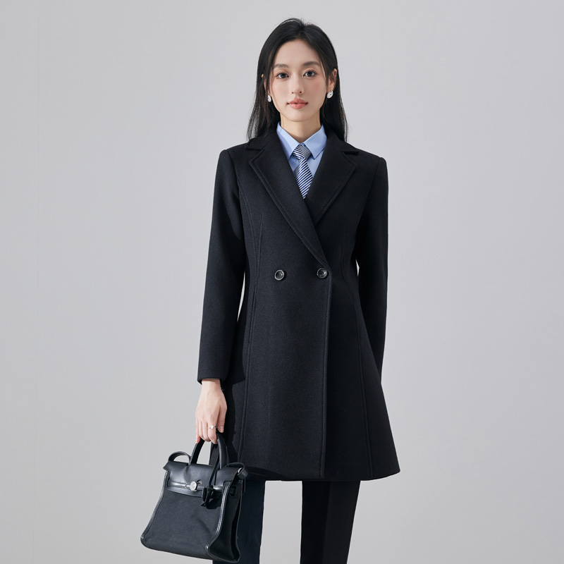 Winter thick and warm woolen coat for women, 2023 new high-end goddess style temperament slim fit long sleeved coat Winter thick and warm woolen coat for women, 2023 new high-end goddess style temperament slim fit long sleeved coat