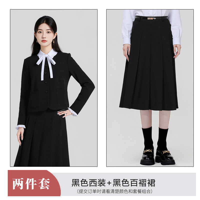 Temperament round neck gray suit for women, autumn new style, simple and capable, goddess style commuting formal wear, long sleeved suit Temperament round neck gray suit for women, autumn new style, simple and capable, goddess style commuting formal wear, long sleeved suit