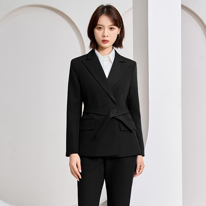 Temperament goddess style commuter suit for women, early autumn new design, niche and versatile, lace up waist cinching small suit Temperament goddess style commuter suit for women, early autumn new design, niche and versatile, lace up waist cinching small suit