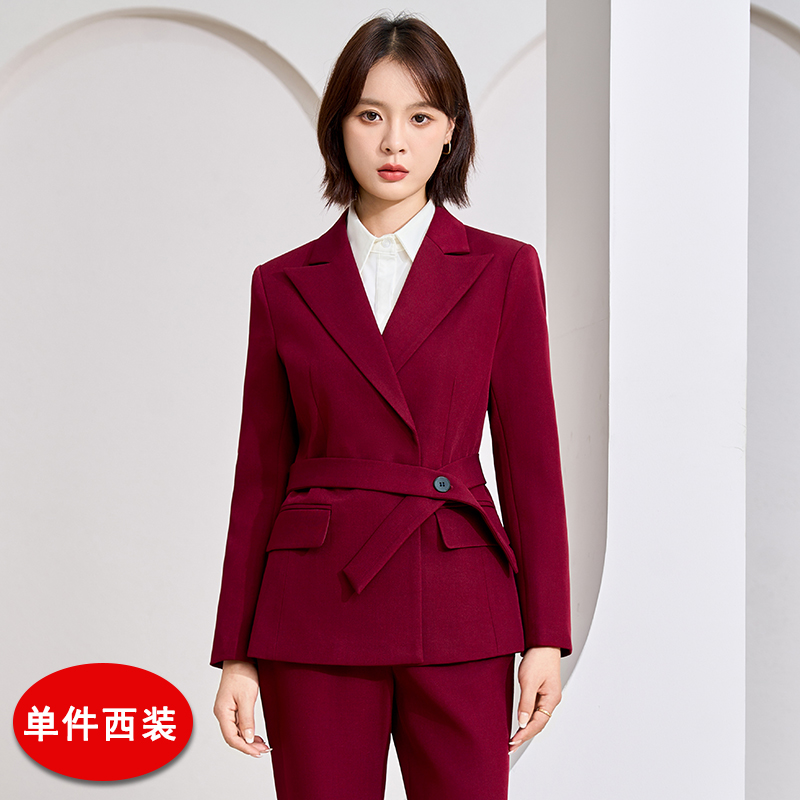 Temperament goddess style commuter suit for women, early autumn new design, niche and versatile, lace up waist cinching small suit Temperament goddess style commuter suit for women, early autumn new design, niche and versatile, lace up waist cinching small suit