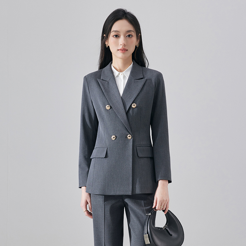 Casual business professional suit set for women, autumn high-end sense formal work clothes, simple and capable temperament small suit Casual business professional suit set for women, autumn high-end sense formal work clothes, simple and capable temperament small suit