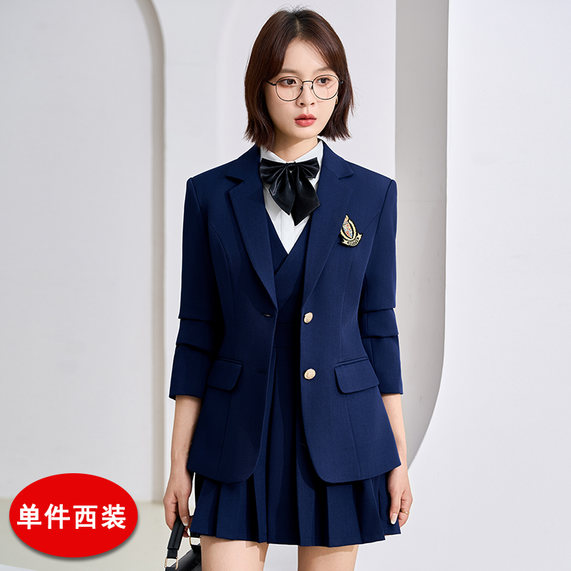 College style class uniform, suit set, women's 2025 autumn new style, fashionable and simple temperament, commuting professional long sleeved suit College style class uniform, suit set, women's 2025 autumn new style, fashionable and simple temperament, commuting professional long sleeved suit