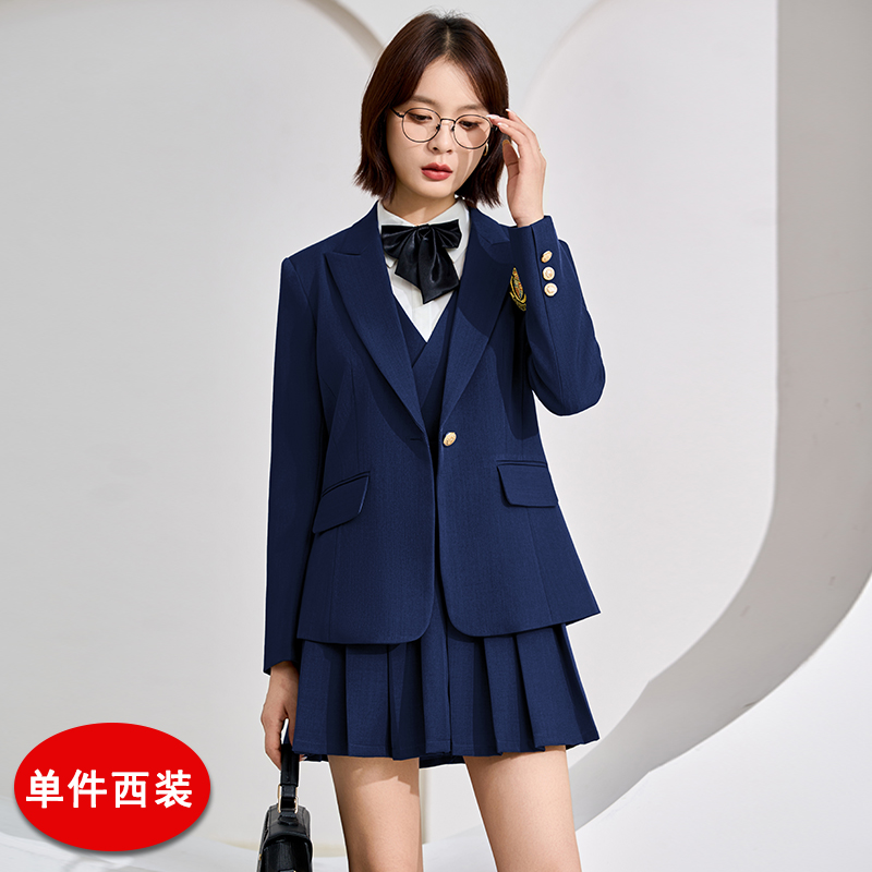 College style uniform, suit jacket, women's autumn and winter simple and capable temperament, commuting formal suit, dress set College style uniform, suit jacket, women's autumn and winter simple and capable temperament, commuting formal suit, dress set