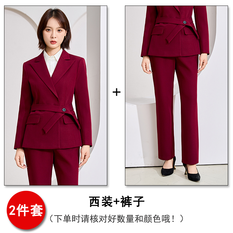 Temperament goddess style commuter suit for women, early autumn new design, niche and versatile, lace up waist cinching small suit Temperament goddess style commuter suit for women, early autumn new design, niche and versatile, lace up waist cinching small suit