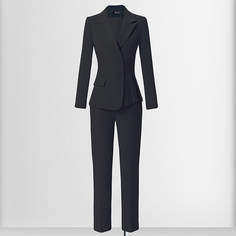 Temperament single breasted suit set for women in the autumn of 2025, with a simple and efficient design, and a niche commuting workwear Temperament single breasted suit set for women in the autumn of 2025, with a simple and efficient design, and a niche commuting workwear
