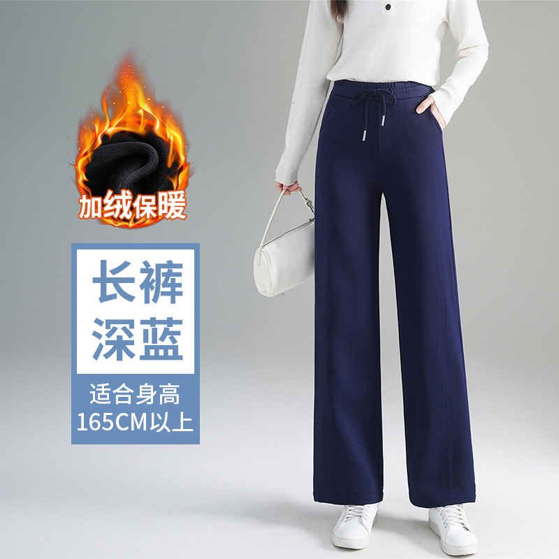 2025 autumn and winter new short cropped pants for women, fashionable and simple temperament, with thick velvet and warm casual pants 2025 autumn and winter new short cropped pants for women, fashionable and simple temperament, with thick velvet and warm casual pants