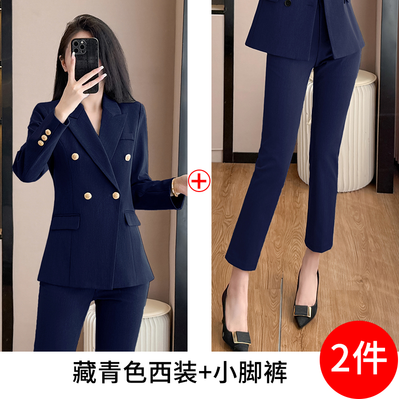 High end professional formal suit, pants set, women's autumn new style design, temperament, goddess style commuting work clothes High end professional formal suit, pants set, women's autumn new style design, temperament, goddess style commuting work clothes