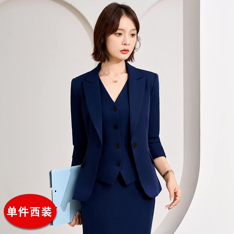 Tailored temperament, professional suit, vest pants, three piece set, women's clothing, autumn high-end sense, commuting formal wear, long sleeved suit Tailored temperament, professional suit, vest pants, three piece set, women's clothing, autumn high-end sense, commuting formal wear, long sleeved suit