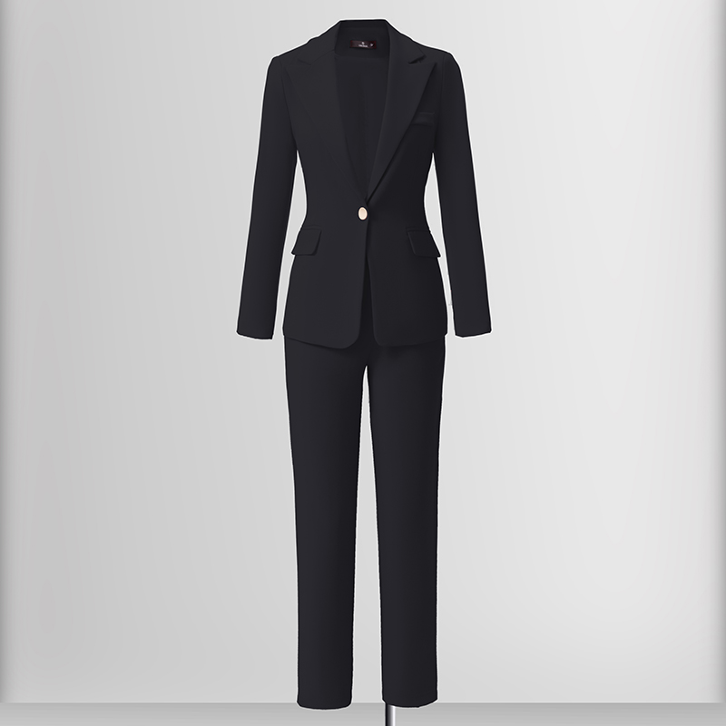 One button slim fit suit for women in autumn and winter of 2025, new style with simple and capable temperament, goddess style commuter suit One button slim fit suit for women in autumn and winter of 2025, new style with simple and capable temperament, goddess style commuter suit