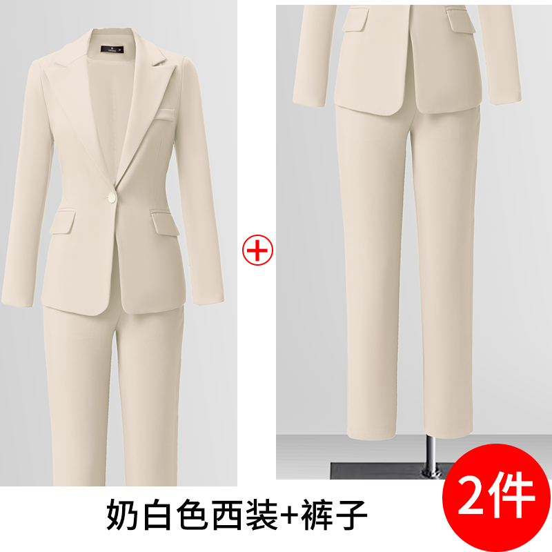 One button slim fit suit for women in autumn and winter of 2025, new style with simple and capable temperament, goddess style commuter suit One button slim fit suit for women in autumn and winter of 2025, new style with simple and capable temperament, goddess style commuter suit