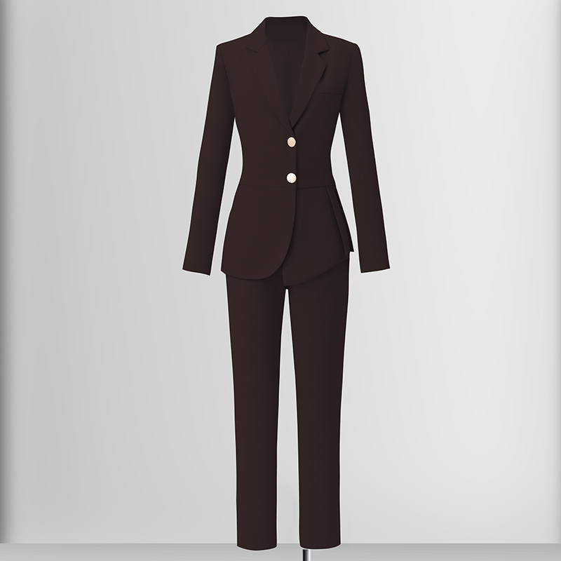 Tailored temperament, professional suit jacket, women's autumn new style, high-end commuting formal work suit, two-piece suit Tailored temperament, professional suit jacket, women's autumn new style, high-end commuting formal work suit, two-piece suit