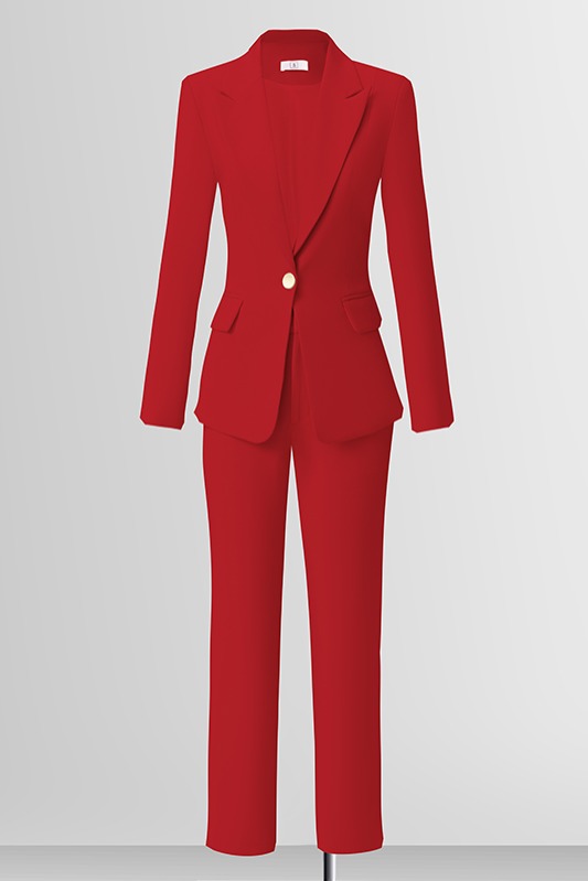 Broadcasting host professional formal work clothes suit jacket women's autumn new slim fit one button suit set Broadcasting host professional formal work clothes suit jacket women's autumn new slim fit one button suit set