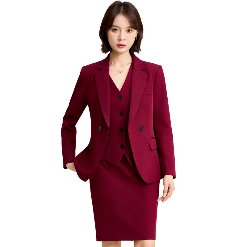 TV host's professional formal suit, dress, women's autumn outfit, new style, simple and capable temperament, commuting work clothes TV host's professional formal suit, dress, women's autumn outfit, new style, simple and capable temperament, commuting work clothes