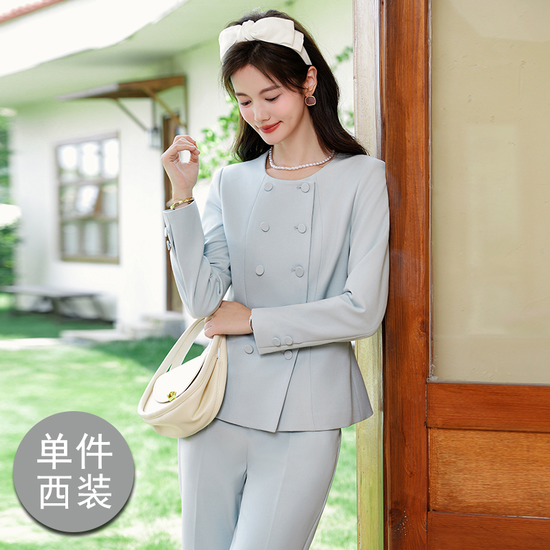 Mingyuan Xiaoxiangfeng Double breasted Short Coat for Women 2025 Early Autumn New Fashion Korean Style Goddess Style Two Piece Set Mingyuan Xiaoxiangfeng Double breasted Short Coat for Women 2025 Early Autumn New Fashion Korean Style Goddess Style Two Piece Set