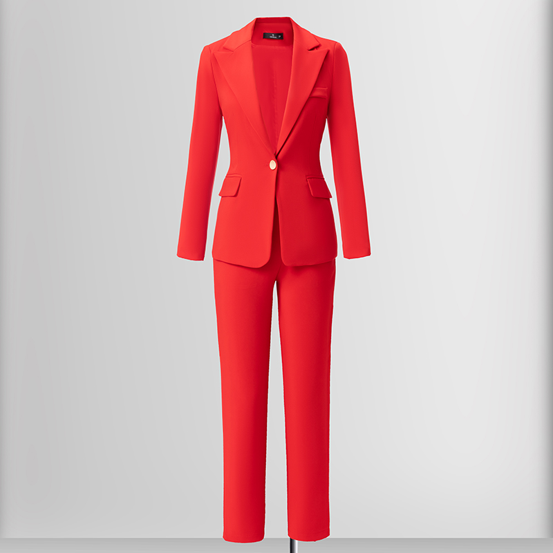 One button slim fit suit for women in autumn and winter of 2025, new style with simple and capable temperament, goddess style commuter suit One button slim fit suit for women in autumn and winter of 2025, new style with simple and capable temperament, goddess style commuter suit