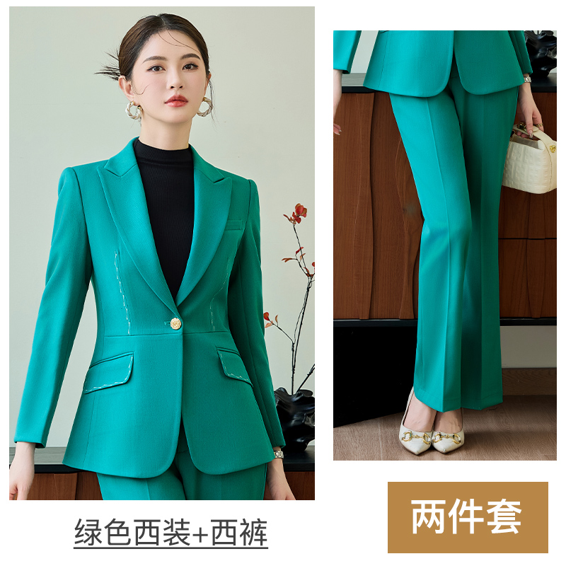 High end professional workwear, suit jacket, women's autumn new style, simple and capable temperament, commuting formal two-piece set High end professional workwear, suit jacket, women's autumn new style, simple and capable temperament, commuting formal two-piece set