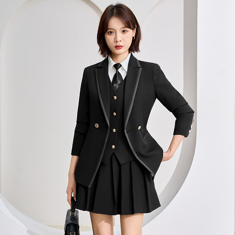 High end professional women's suit, vest pants, three piece set, autumn temperament, commuting formal work clothes, long sleeved suit High end professional women's suit, vest pants, three piece set, autumn temperament, commuting formal work clothes, long sleeved suit