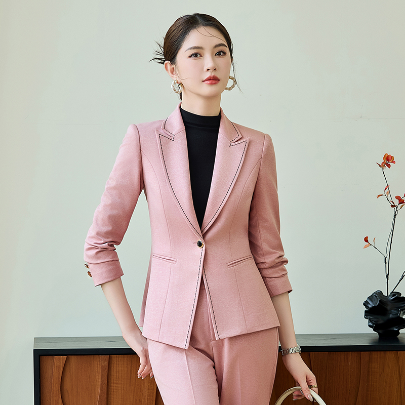 2025 slim fit one button suit set for women's autumn new style, simple and capable temperament, goddess style commuting work clothes 2025 slim fit one button suit set for women's autumn new style, simple and capable temperament, goddess style commuting work clothes