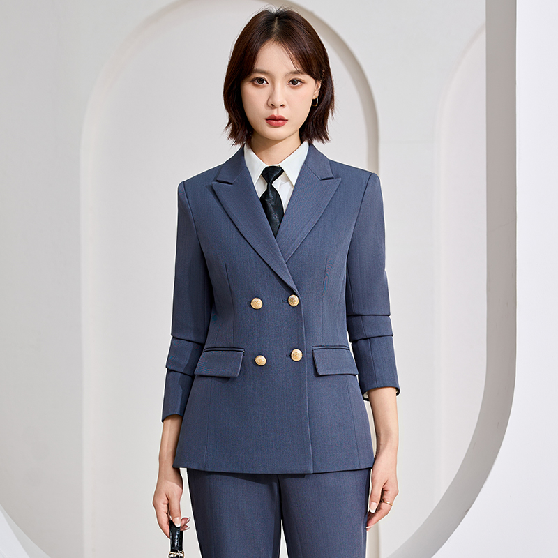 Autumn new high-end double breasted suit set for women, 2025 simple and capable temperament, female CEO professional suit Autumn new high-end double breasted suit set for women, 2025 simple and capable temperament, female CEO professional suit
