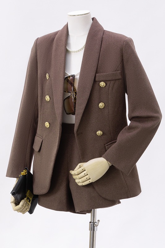 Advanced coffee colored suit set for women in autumn and winter of 2025, new simple and capable temperament, goddess style commuting suit Advanced coffee colored suit set for women in autumn and winter of 2025, new simple and capable temperament, goddess style commuting suit