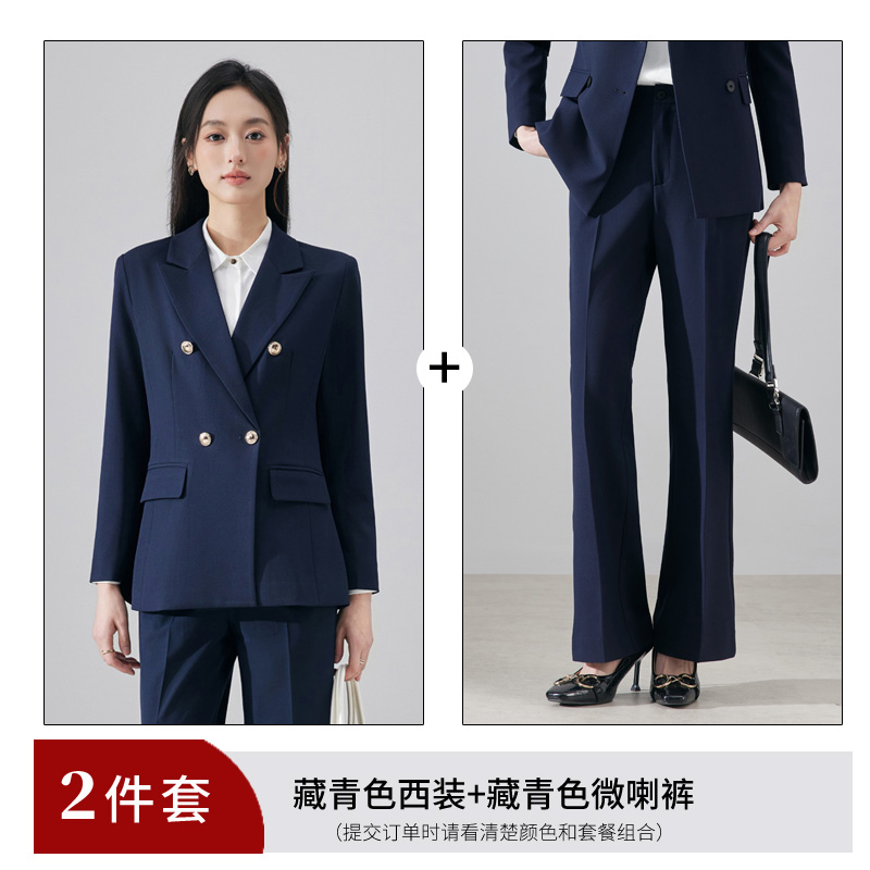 Casual business professional suit set for women, autumn high-end sense formal work clothes, simple and capable temperament small suit Casual business professional suit set for women, autumn high-end sense formal work clothes, simple and capable temperament small suit