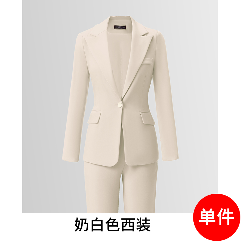 One button slim fit suit for women in autumn and winter of 2025, new style with simple and capable temperament, goddess style commuter suit One button slim fit suit for women in autumn and winter of 2025, new style with simple and capable temperament, goddess style commuter suit