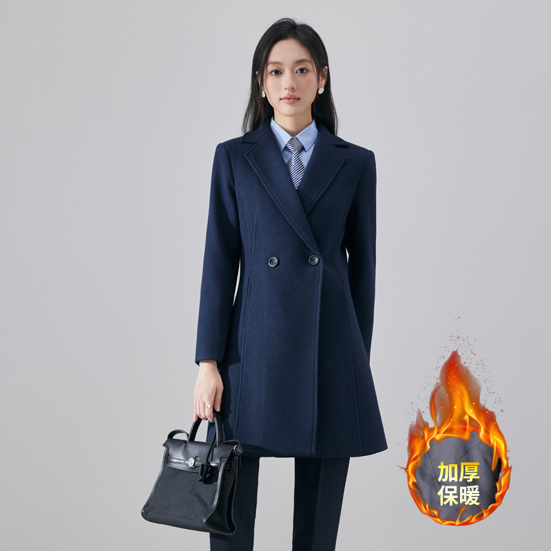 Winter thick and warm woolen coat for women, 2023 new high-end goddess style temperament slim fit long sleeved coat Winter thick and warm woolen coat for women, 2023 new high-end goddess style temperament slim fit long sleeved coat