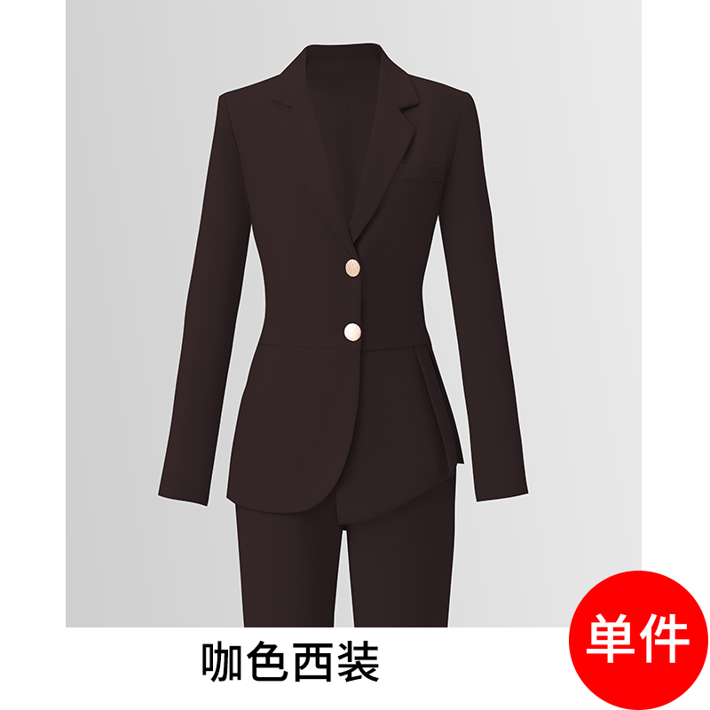 Tailored temperament, professional suit jacket, women's autumn new style, high-end commuting formal work suit, two-piece suit Tailored temperament, professional suit jacket, women's autumn new style, high-end commuting formal work suit, two-piece suit