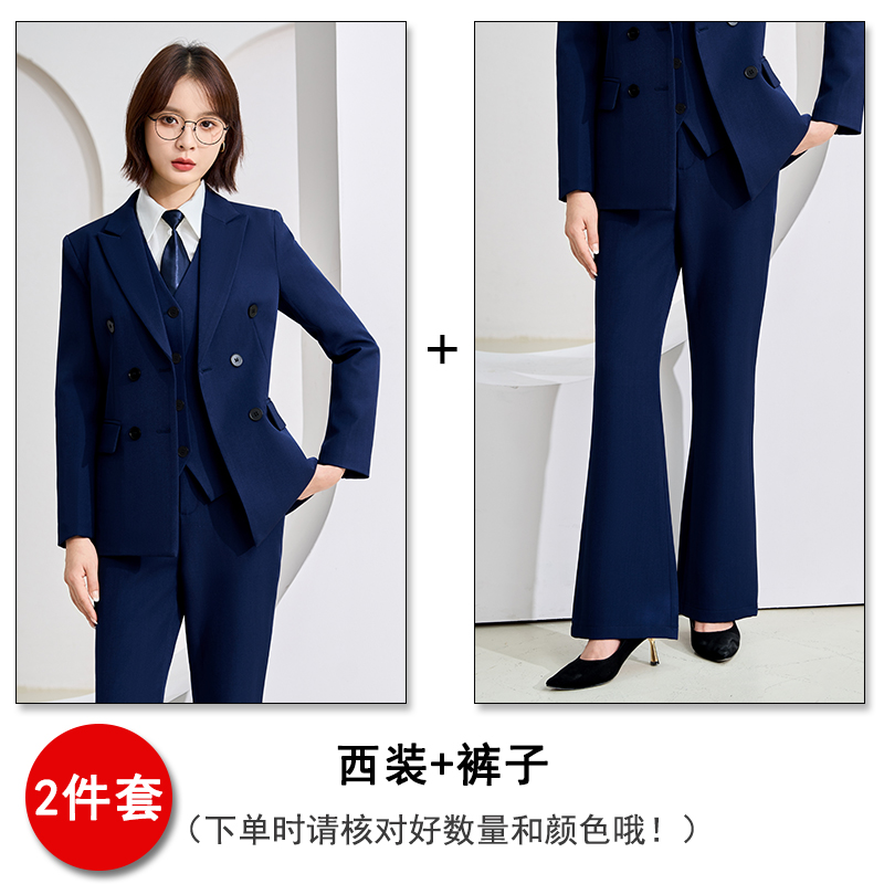 Thin black suit, vest pants, three piece set, professional women's clothing, 2025 autumn slim fit temperament, commuting work clothes Thin black suit, vest pants, three piece set, professional women's clothing, 2025 autumn slim fit temperament, commuting work clothes