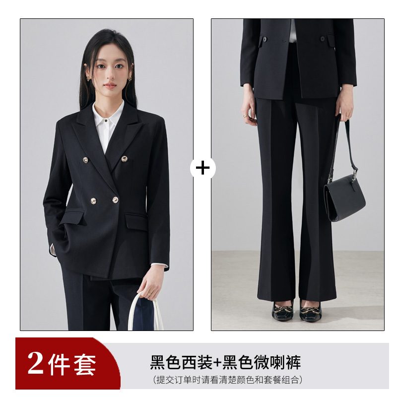 Casual business professional suit set for women, autumn high-end sense formal work clothes, simple and capable temperament small suit Casual business professional suit set for women, autumn high-end sense formal work clothes, simple and capable temperament small suit