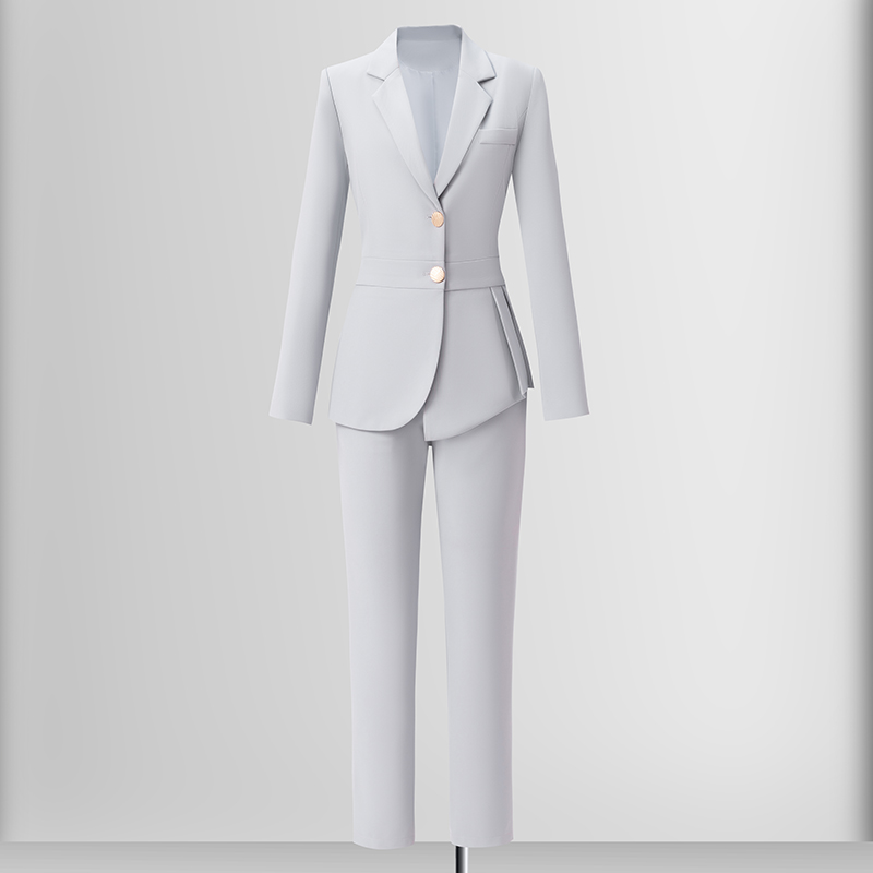Tailored temperament, professional suit jacket, women's autumn new style, high-end commuting formal work suit, two-piece suit
