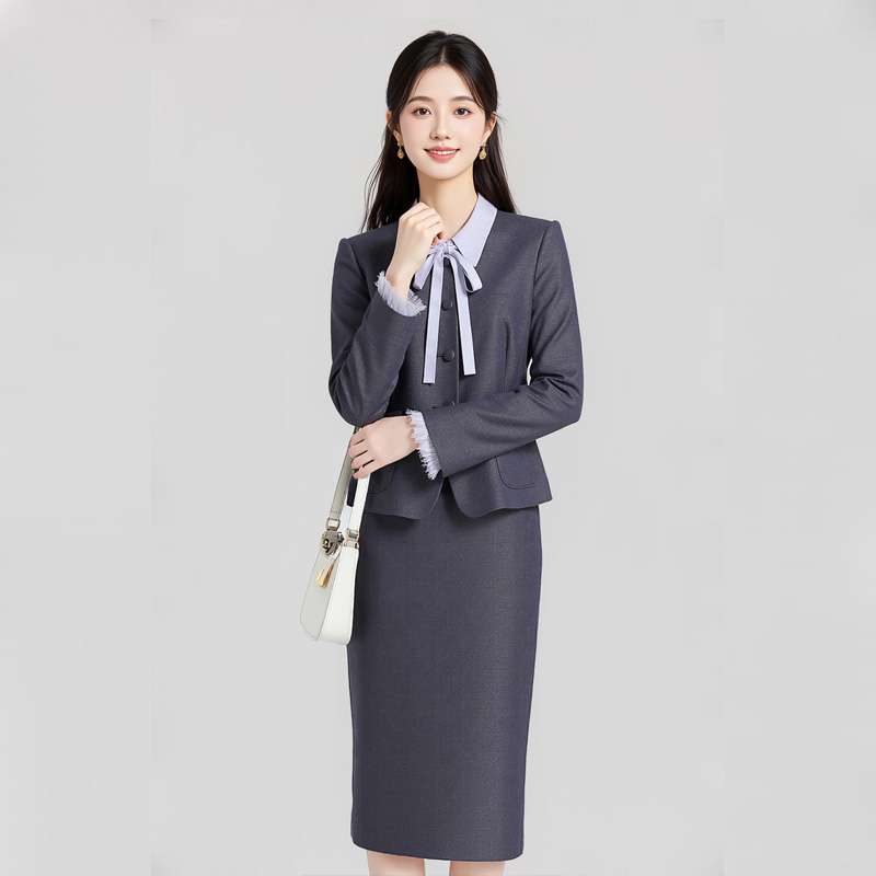Temperament round neck professional suit set for women in autumn 2025, new fashionable and simple commuting formal work clothes Temperament round neck professional suit set for women in autumn 2025, new fashionable and simple commuting formal work clothes