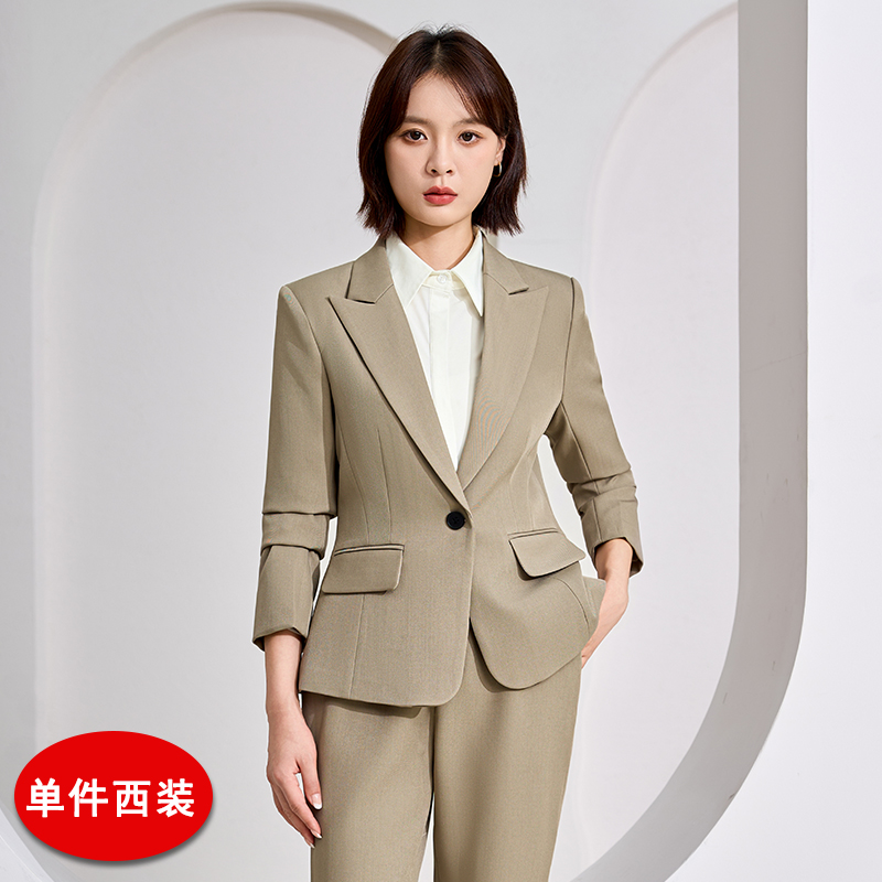 Minimalist and efficient professional suit set for women's autumn wear, new slim fit and slimming one button commuting formal suit Minimalist and efficient professional suit set for women's autumn wear, new slim fit and slimming one button commuting formal suit