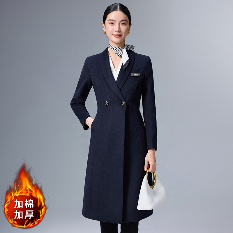 Cotton thickened warm coat for women's winter 2025 new fashionable and simple temperament commuting professional woolen coat Cotton thickened warm coat for women's winter 2025 new fashionable and simple temperament commuting professional woolen coat
