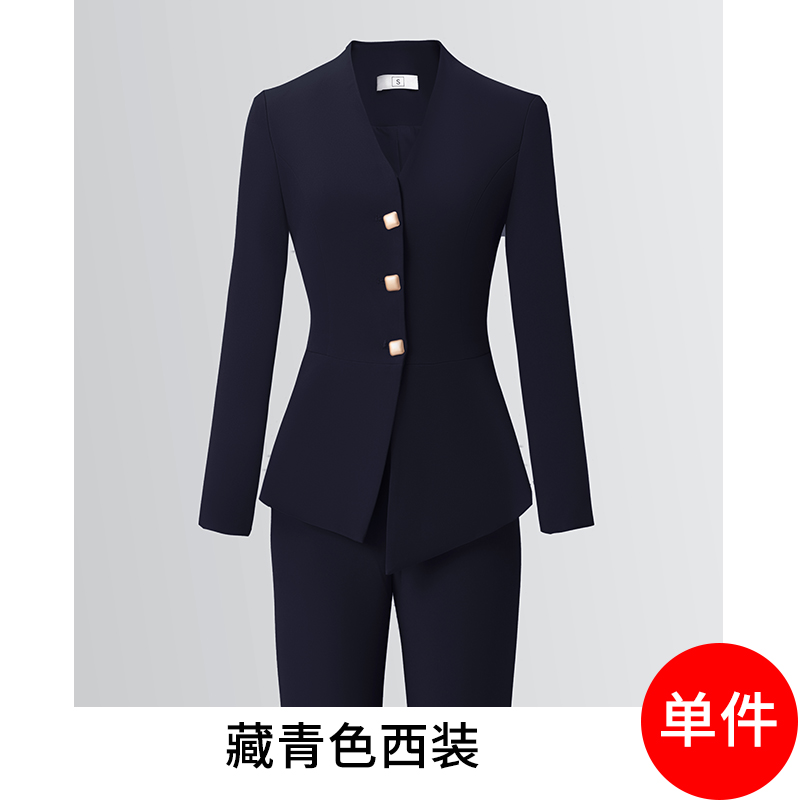 Temperament V-neck gray suit for women, 2025 autumn new style, simple and efficient commuting formal suit, high-end feel suit Temperament V-neck gray suit for women, 2025 autumn new style, simple and efficient commuting formal suit, high-end feel suit