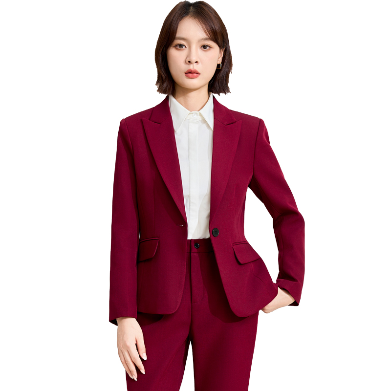 Minimalist and efficient professional suit set for women's autumn wear, new slim fit and slimming one button commuting formal suit Minimalist and efficient professional suit set for women's autumn wear, new slim fit and slimming one button commuting formal suit