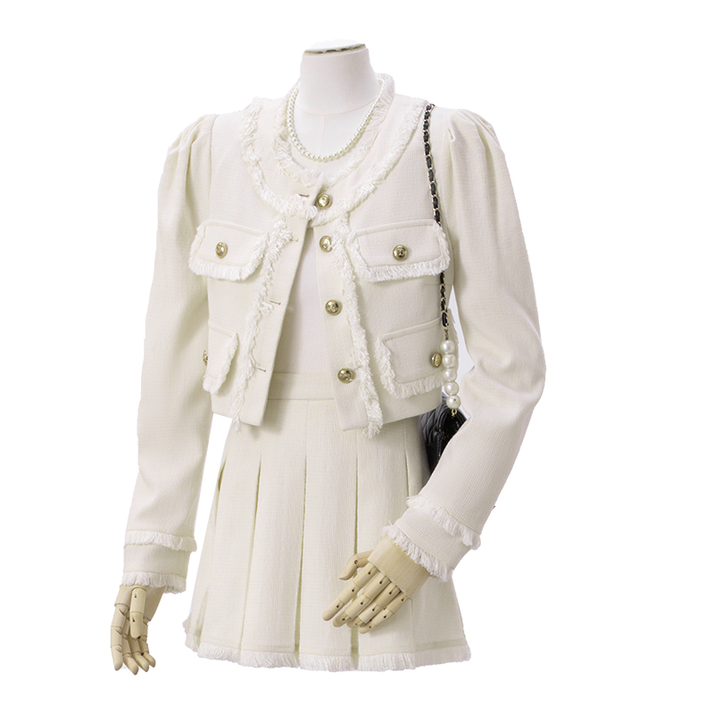 Xiaoxiang style short jacket for women 2025 early autumn new design, niche temperament, socialite style suit and skirt two-piece set Xiaoxiang style short jacket for women 2025 early autumn new design, niche temperament, socialite style suit and skirt two-piece set