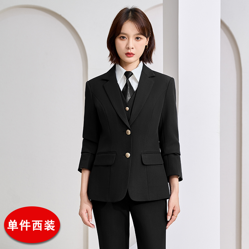 Office professional formal work clothes, suits, vests, pants, three piece set, autumn slim fit, slimming temperament work clothes Office professional formal work clothes, suits, vests, pants, three piece set, autumn slim fit, slimming temperament work clothes
