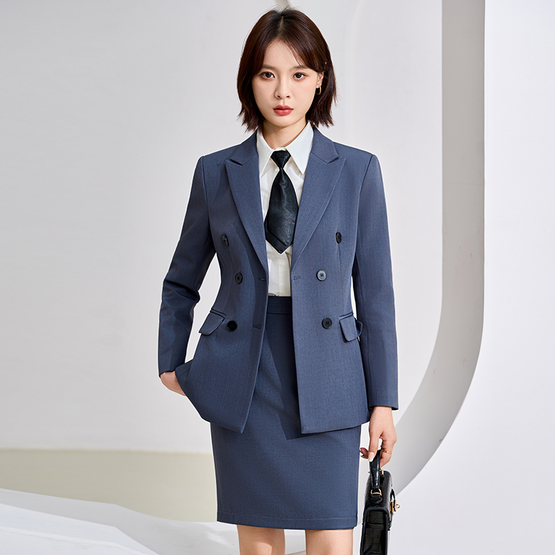Professional women's double breasted suit jacket, women's 2025 autumn slim fit temperament, goddess style commuting formal work clothes Professional women's double breasted suit jacket, women's 2025 autumn slim fit temperament, goddess style commuting formal work clothes