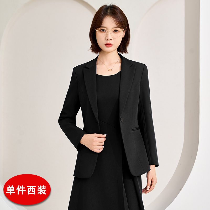 Simple temperament long sleeved suit jacket for women 2025 early autumn new slim fit and slimming one button commuting suit set Simple temperament long sleeved suit jacket for women 2025 early autumn new slim fit and slimming one button commuting suit set